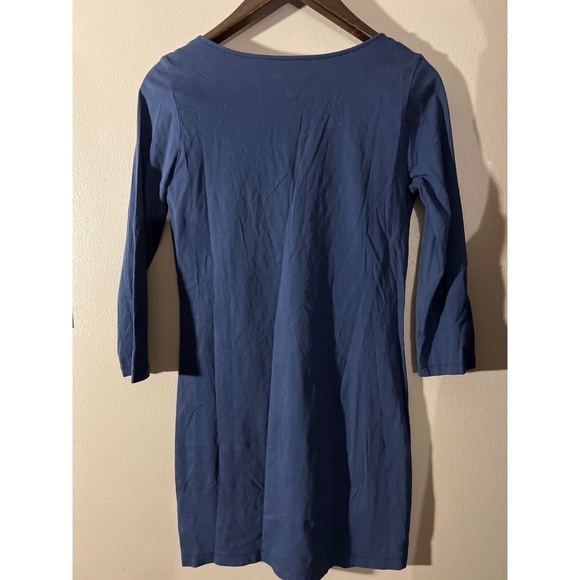 Lilly Pulitzer Blue Tunic Dress with White Embroidery - Picture 2 of 3